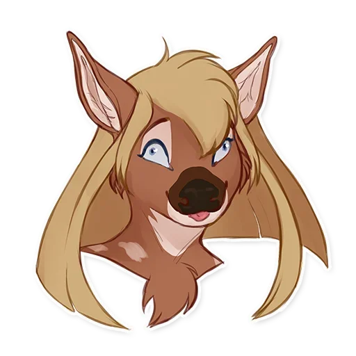 Sticker: silly with tongue out