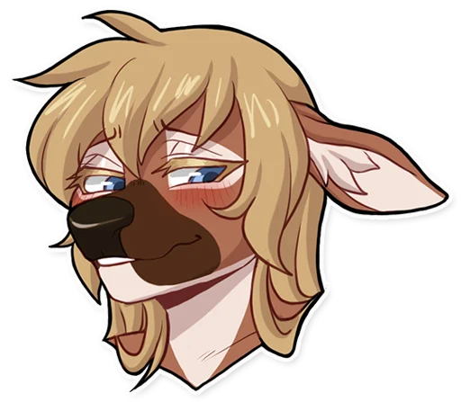 Sticker: blushy