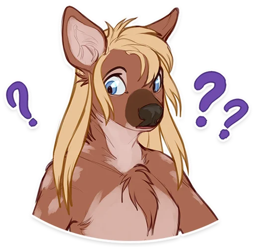 Sticker: looking confused